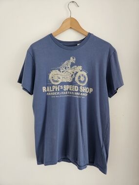 Ralph Lauren Denim & Supply Shirt Mens Medium Ralphs Speed Shop Motorcycle Biker